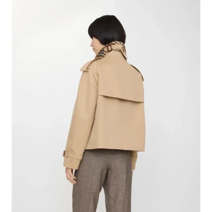 Kortare Mayfair-trenchcoat i Gabardine Kortare Mayfair-trenchcoat i Gabardine