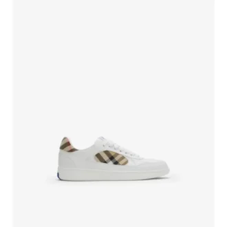 Läder- och rutiga Terrace-Sneakers 