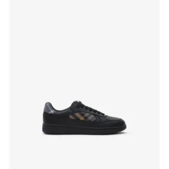 Läder- och rutiga Terrace-Sneakers 