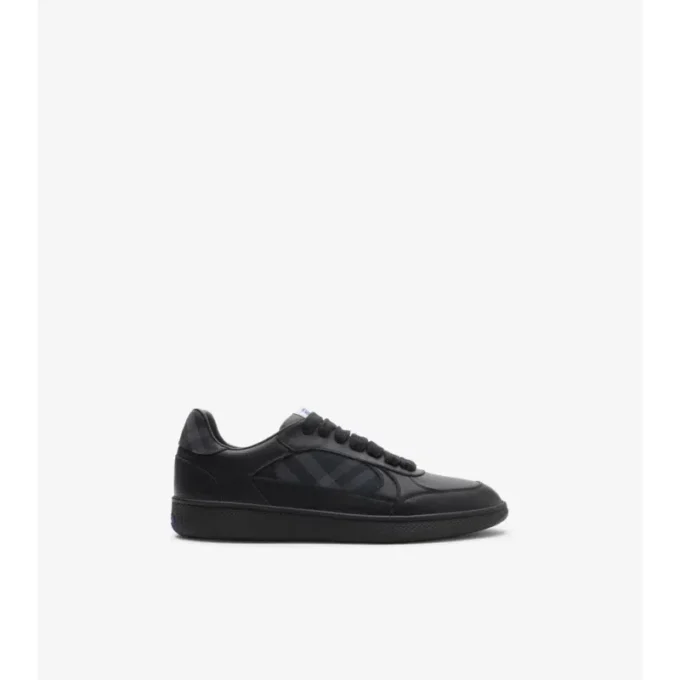 Läder- och rutiga Terrace-Sneakers Läder- och rutiga Terrace-Sneakers