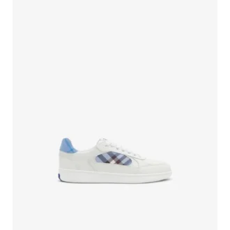 Läder- och rutiga Terrace-Sneakers 