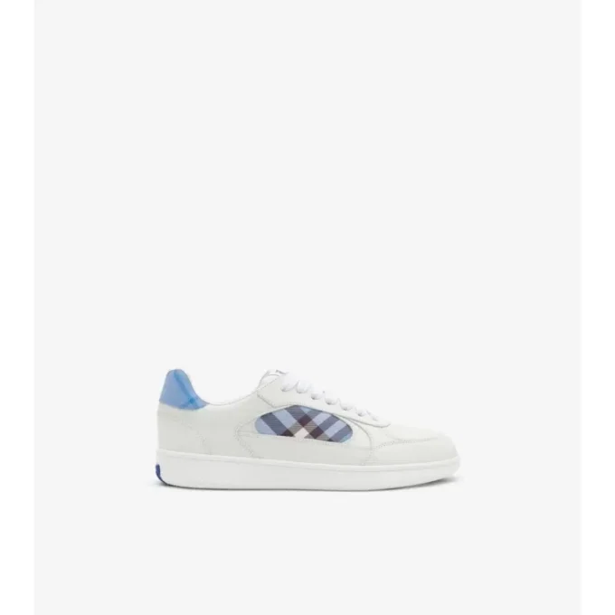 Läder- och rutiga Terrace-Sneakers Läder- och rutiga Terrace-Sneakers