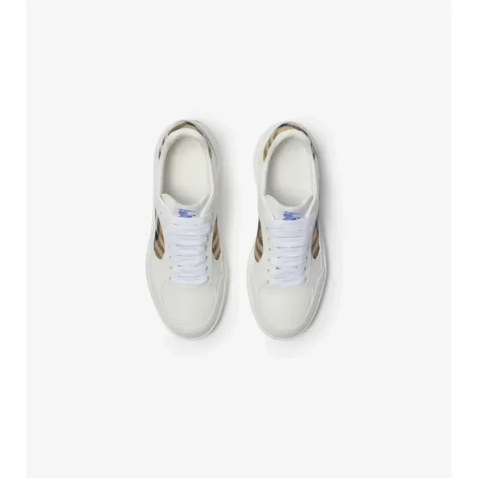 Läder- och rutiga Terrace-Sneakers Läder- och rutiga Terrace-Sneakers