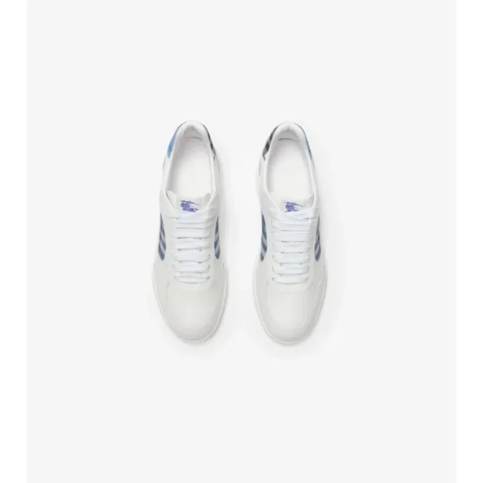 Läder- och rutiga Terrace-Sneakers Läder- och rutiga Terrace-Sneakers