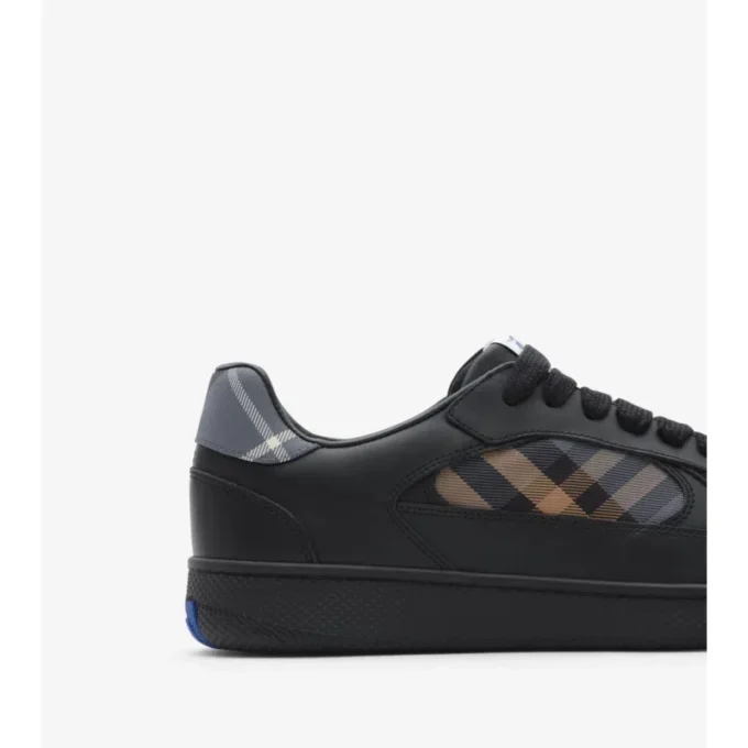 Läder- och rutiga Terrace-Sneakers Läder- och rutiga Terrace-Sneakers