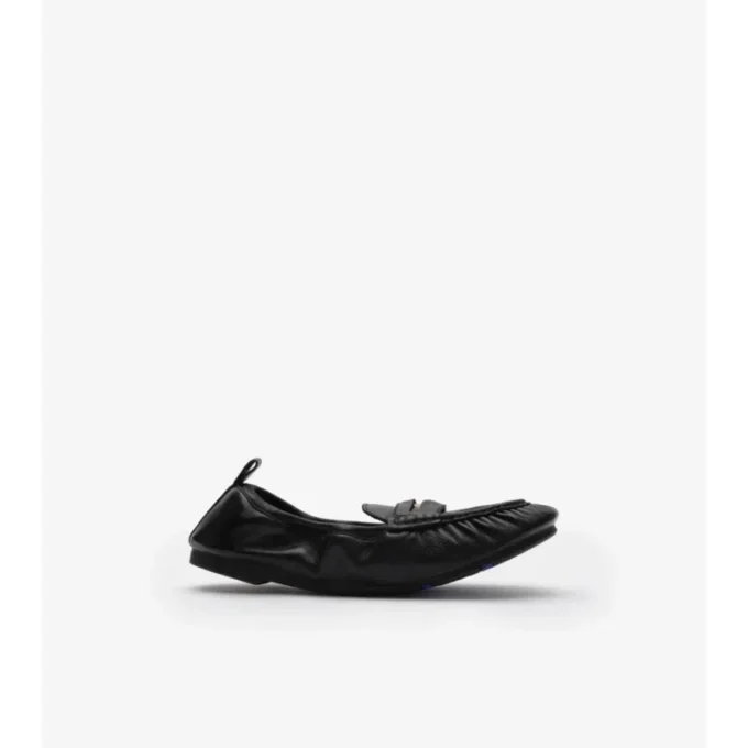 Läderloafers i fawn Läderloafers i fawn