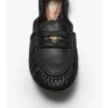 Läderloafers i fawn Läderloafers i fawn