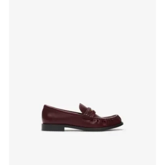 Läderloafers i kadettstil