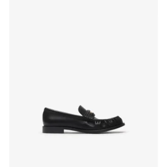 Läderloafers i kadettstil