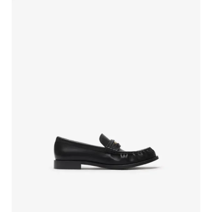 Läderloafers i kadettstil Läderloafers i kadettstil