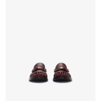 Läderloafers i kadettstil