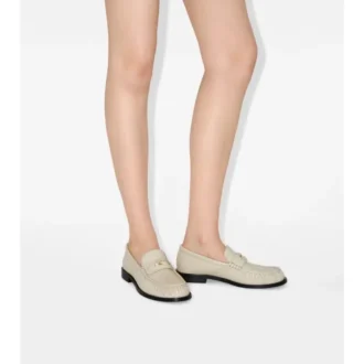 Läderloafers i kadettstil