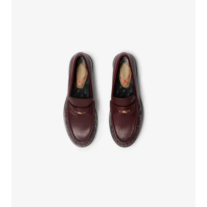 Läderloafers i kadettstil Läderloafers i kadettstil