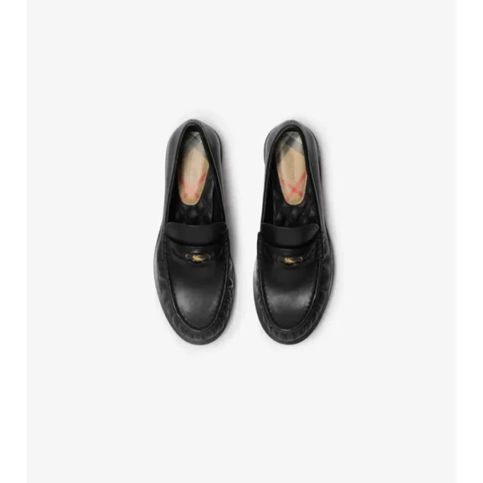 Läderloafers i kadettstil Läderloafers i kadettstil