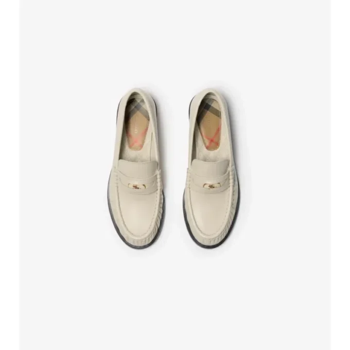 Läderloafers i kadettstil Läderloafers i kadettstil
