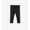 Leggings i nylon med rutmönstrad kant Leggings i nylon med rutmönstrad kant