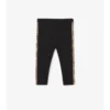 Leggings i nylon med rutmönstrad kant Leggings i nylon med rutmönstrad kant