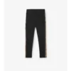 Leggings i nylon med rutmönstrad kant