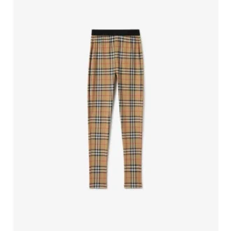 Leggings i stretchjersey med rutmönster Leggings i stretchjersey med rutmönster