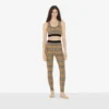Leggings i stretchjersey med rutmönster Leggings i stretchjersey med rutmönster