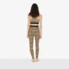 Leggings i stretchjersey med rutmönster Leggings i stretchjersey med rutmönster