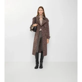 Lång barock Trench Coat i viskosblandning, Fitzrovia