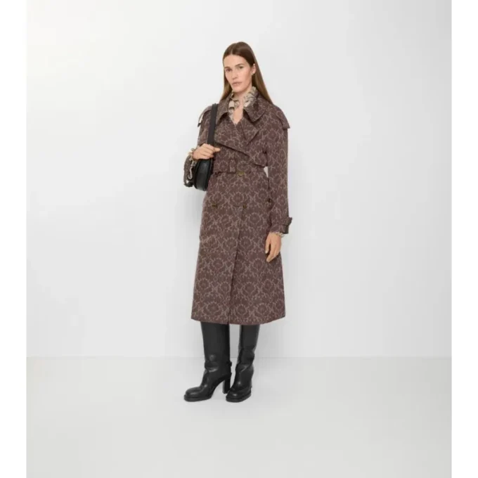Lång barock Trench Coat i viskosblandning, Fitzrovia Lång barock Trench Coat i viskosblandning, Fitzrovia