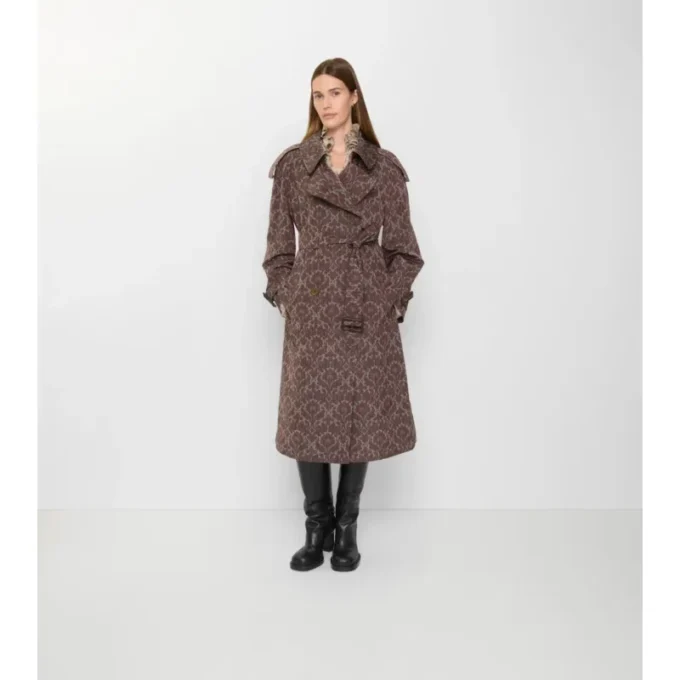 Lång barock Trench Coat i viskosblandning, Fitzrovia Lång barock Trench Coat i viskosblandning, Fitzrovia