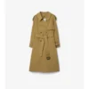 Lång canvas-Trench Coat i Fitzrovia-modell med värmefoder Lång canvas-Trench Coat i Fitzrovia-modell med värmefoder