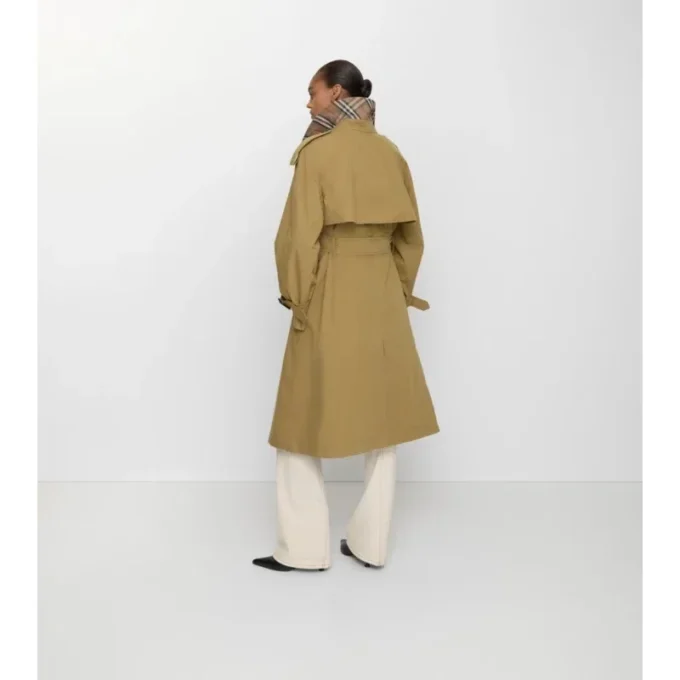 Lång canvas-Trench Coat i Fitzrovia-modell med värmefoder Lång canvas-Trench Coat i Fitzrovia-modell med värmefoder