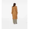 Lång Castleford-trenchcoat i läder Lång Castleford-trenchcoat i läder