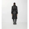 Lång Castleford-trenchcoat i läder Lång Castleford-trenchcoat i läder