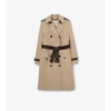 Lång Foxfield-trenchcoat i silke och bomull Lång Foxfield-trenchcoat i silke och bomull