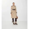 Lång Foxfield-trenchcoat i silke och bomull Lång Foxfield-trenchcoat i silke och bomull