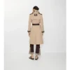 Lång Foxfield-trenchcoat i silke och bomull Lång Foxfield-trenchcoat i silke och bomull