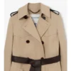 Lång Foxfield-trenchcoat i silke och bomull Lång Foxfield-trenchcoat i silke och bomull