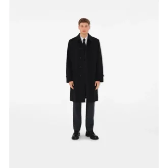 Lång gabardine Car Coat