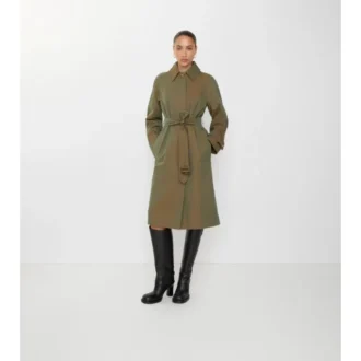 Lång gabardine Car Coat
