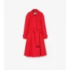 Lång gabardine-Car Coat i Ellingham-modell med utsvängd kjol Lång gabardine-Car Coat i Ellingham-modell med utsvängd kjol