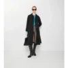 Lång gabardine-Car Coat i Ellingham-modell med utsvängd kjol Lång gabardine-Car Coat i Ellingham-modell med utsvängd kjol