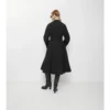 Lång gabardine-Car Coat i Ellingham-modell med utsvängd kjol Lång gabardine-Car Coat i Ellingham-modell med utsvängd kjol