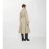 Lång gabardine-Car Coat i Ellingham-modell med utsvängd kjol Lång gabardine-Car Coat i Ellingham-modell med utsvängd kjol
