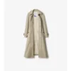Lång gabardine-Car Coat i Ellingham-modell med utsvängd kjol Lång gabardine-Car Coat i Ellingham-modell med utsvängd kjol