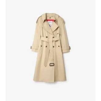 Lång gabardine-Trench Coat Fitzrovia med värmande foder