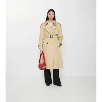 Lång gabardine-Trench Coat Fitzrovia med värmande foder
