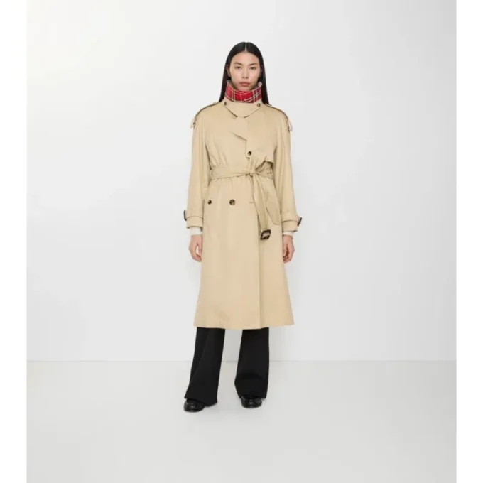 Lång gabardine-Trench Coat Fitzrovia med värmande foder Lång gabardine-Trench Coat Fitzrovia med värmande foder