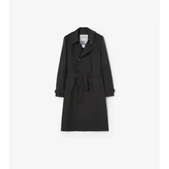 Lång geometrisk nylonblandad Trench Coat från Foxfield Lång geometrisk nylonblandad Trench Coat från Foxfield
