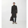 Lång geometrisk nylonblandad Trench Coat från Foxfield Lång geometrisk nylonblandad Trench Coat från Foxfield