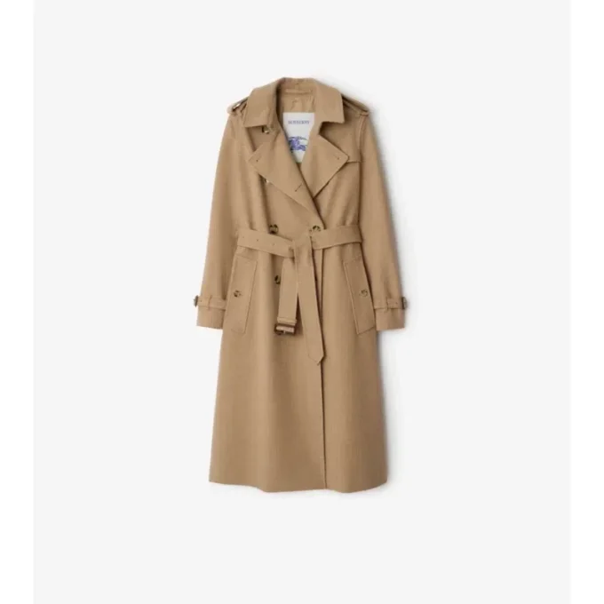 Lång Kensington-trenchcoat i kashmir Lång Kensington-trenchcoat i kashmir