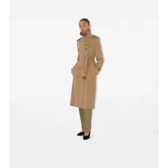 Lång Kensington-trenchcoat i kashmir Lång Kensington-trenchcoat i kashmir